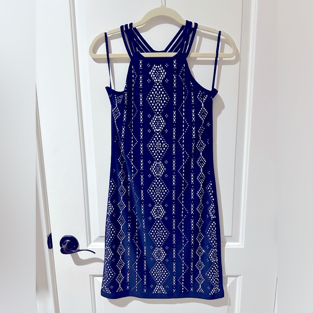 White House Black Market studded rhinestone Dress, XXS